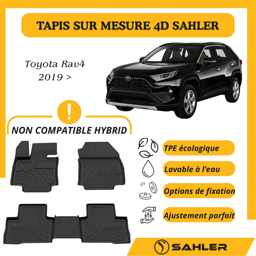 Tapis Sur Mesure 4D Premium Toyota RAV4 2019>