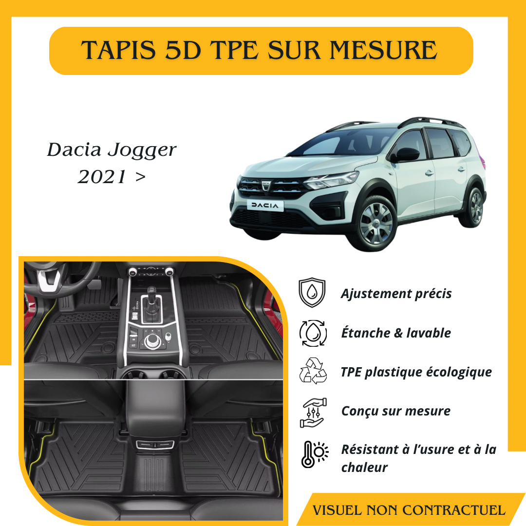 Tapis sur mesure 5D TPE Dacia Jogger 2021 >
