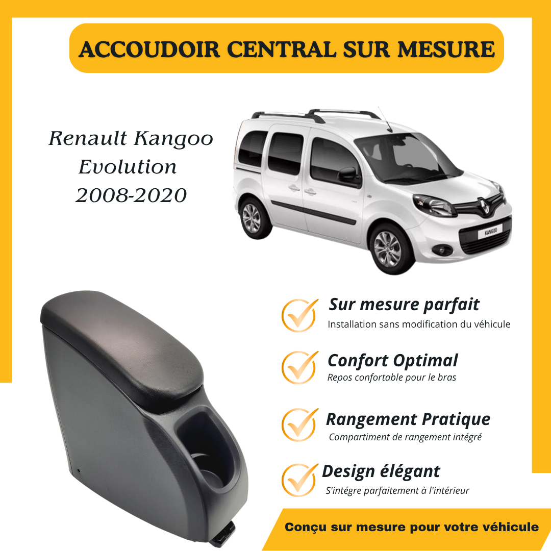 Accoudoir sur mesure Renault Kangoo Evolution 2008-2020