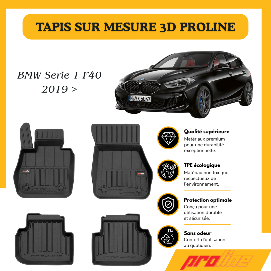 Tapis de sol PROLINE Bmw Série 1 F40 2019 >