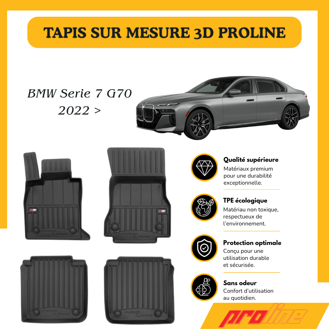 Tapis de sol PROLINE Bmw Série 7 G70 2022 >