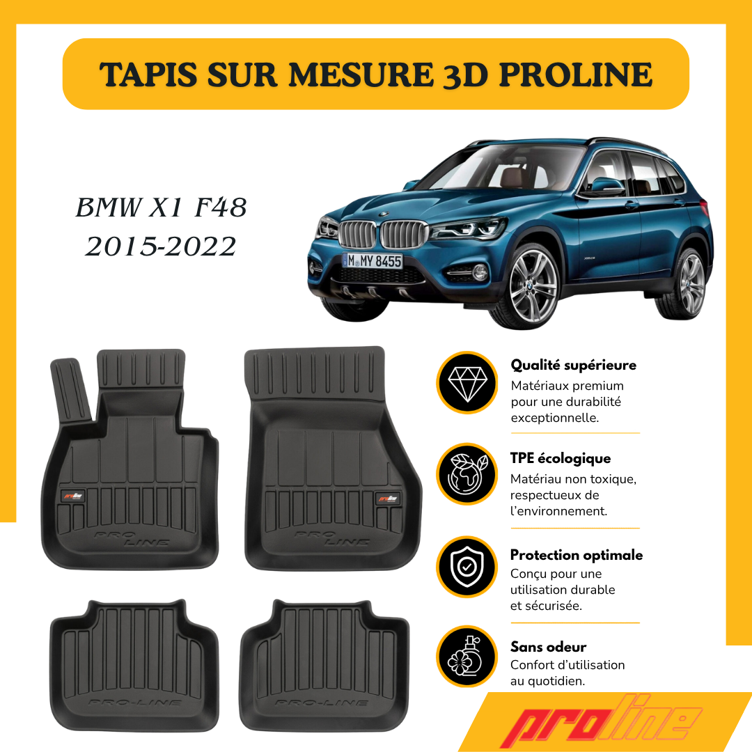 Tapis de sol PROLINE Bmw X1 II F48 2015-2022