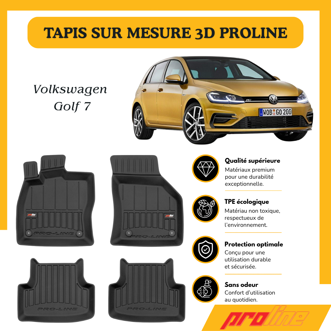 Tapis de sol PROLINE Volkswagen Golf 7