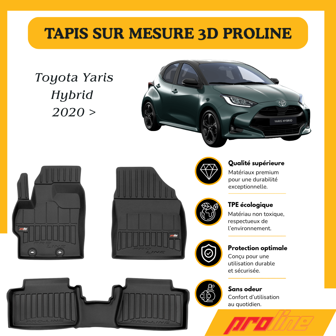 Tapis de sol PROLINE Toyota Yaris IV Hybrid 2020 >