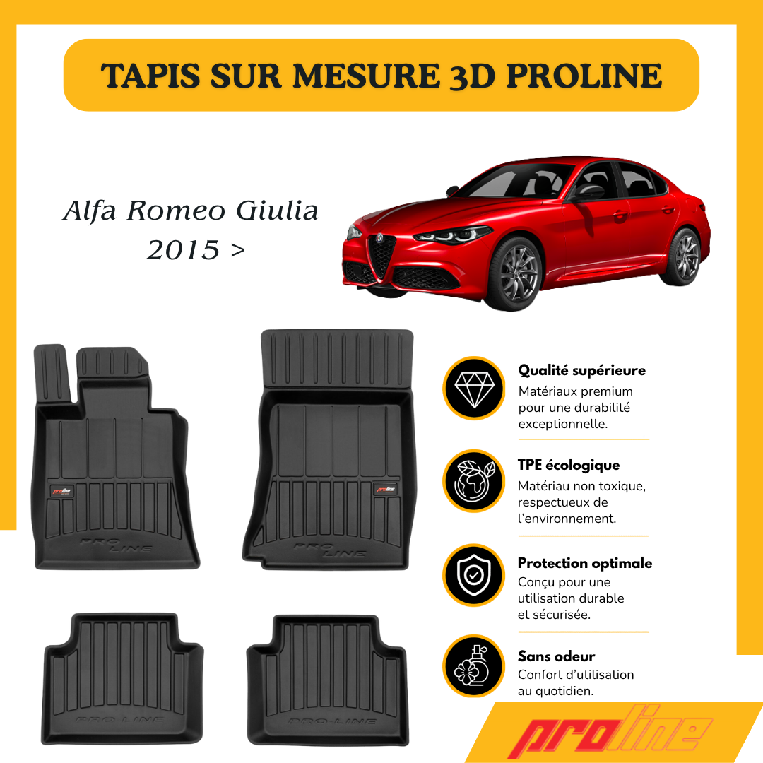 Tapis de sol Proline Alfa Romeo Giulia 2015 >