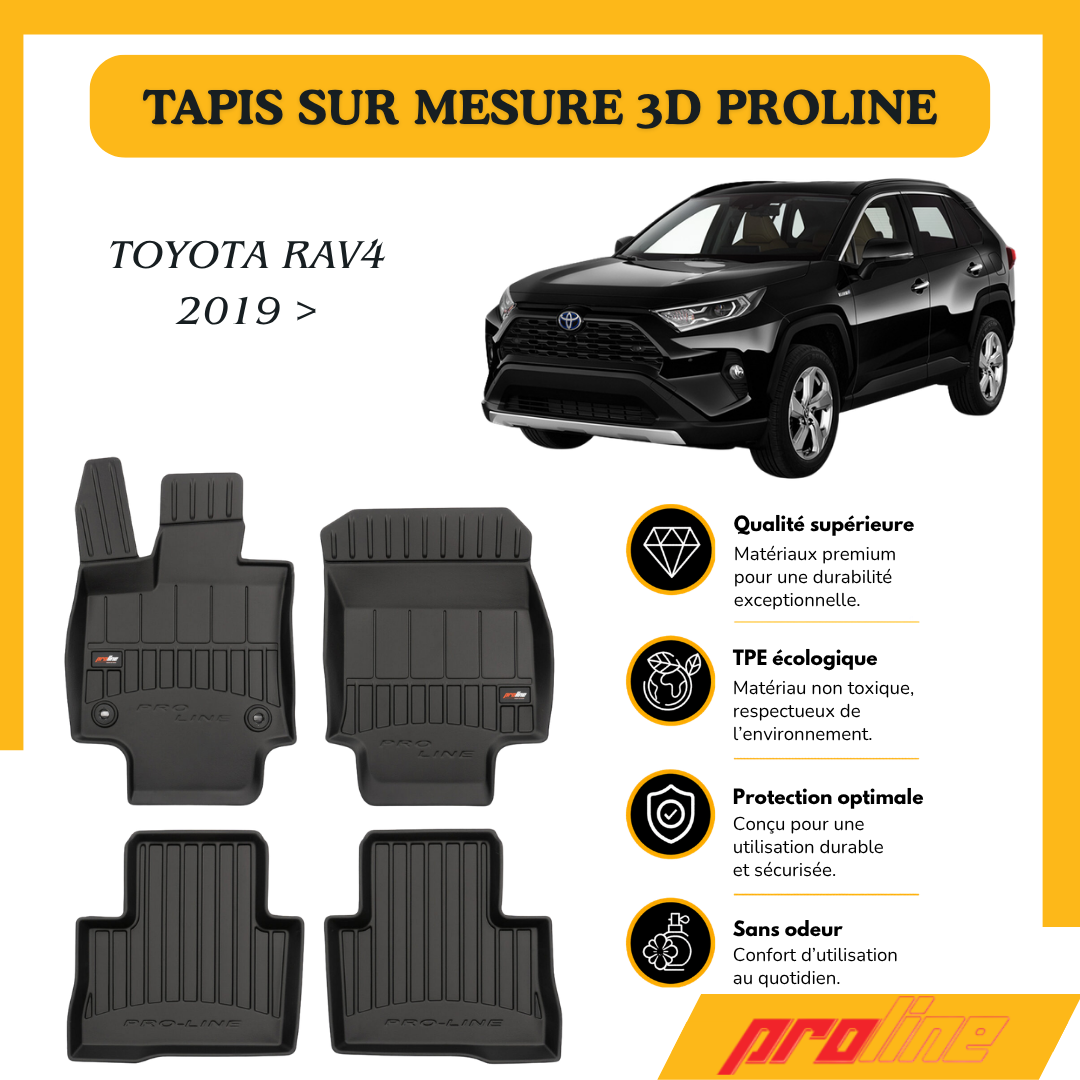 Tapis de sol PROLINE Toyota RAV4 V Hybrid 2019 >