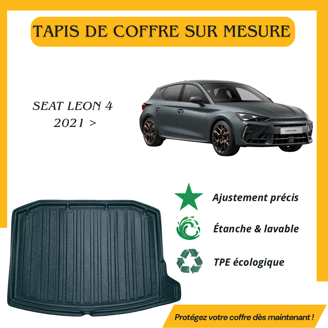 Tapis de coffre 4D SEAT LEON 4 2021+