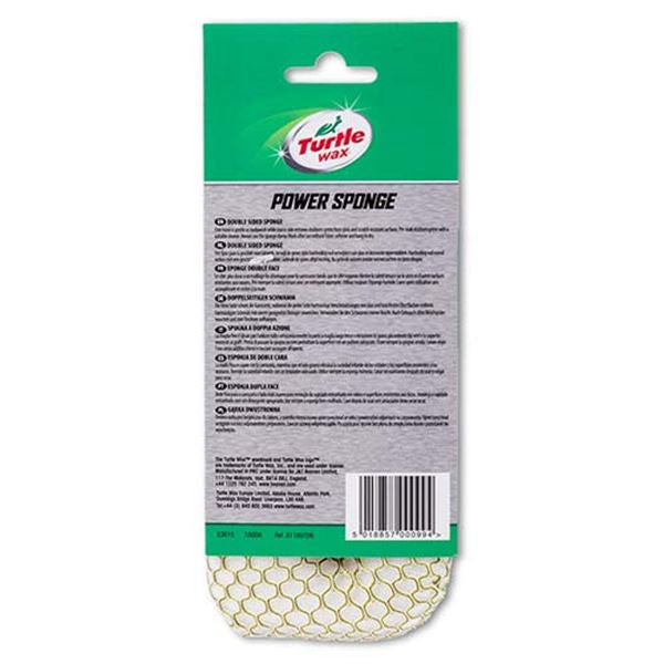 Turtle Wax Power Sponge – Éponge Double Face de Lavage Auto
