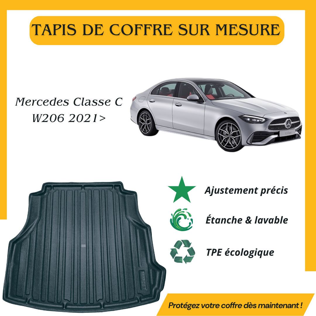 Tapis de coffre 4D Mercedes Classe C W206 Sedan 2021>