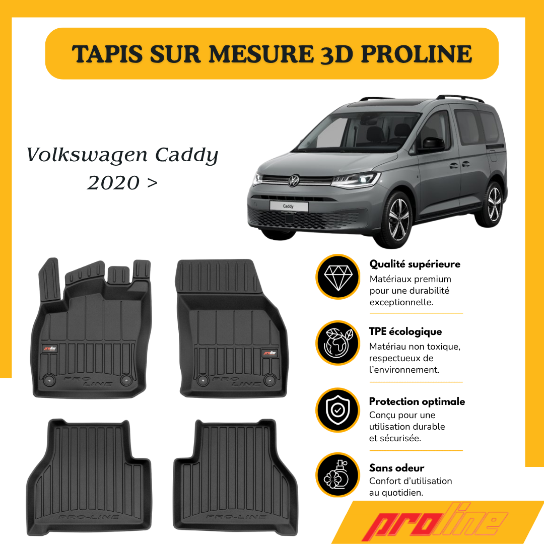Tapis de sol PROLINE Volkswagen Caddy 2020 >