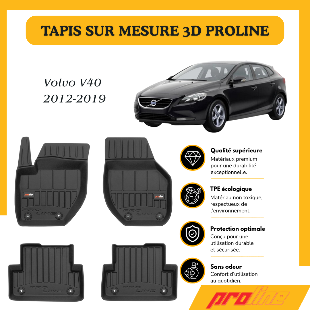 Tapis de sol PROLINE Volvo V40 2012-2019