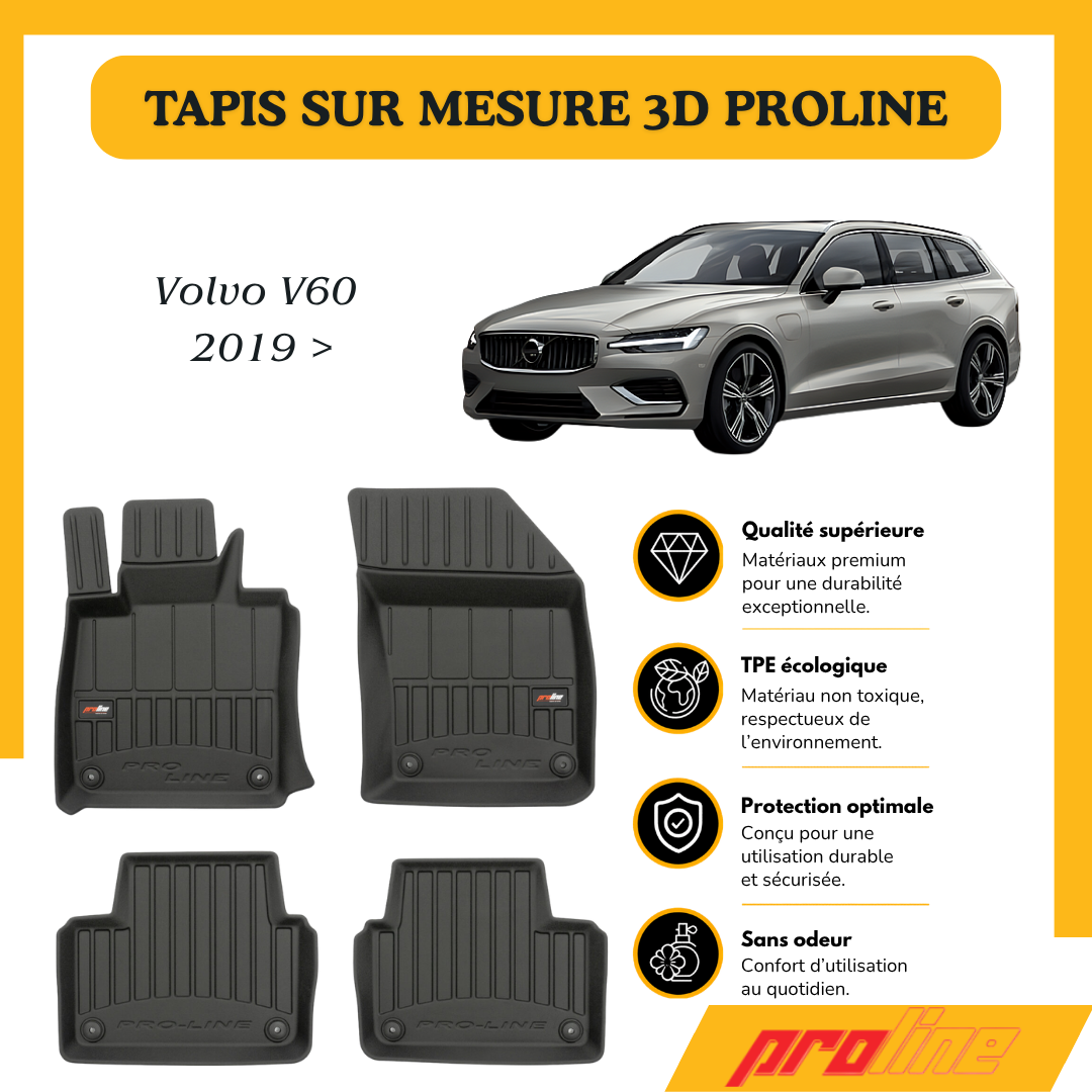 Tapis de sol PROLINE Volvo V60 2019 >