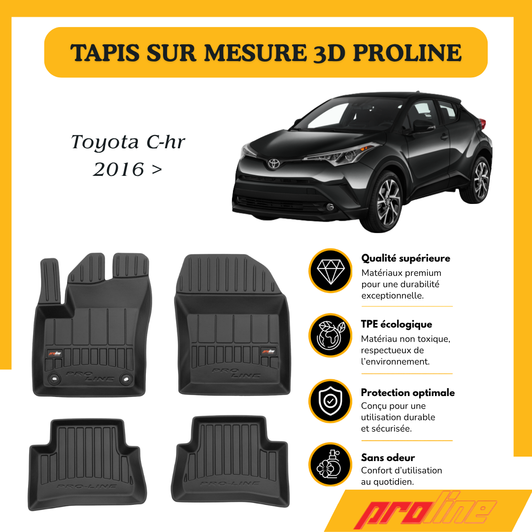 Tapis de sol PROLINE Toyota C-HR 2016 >