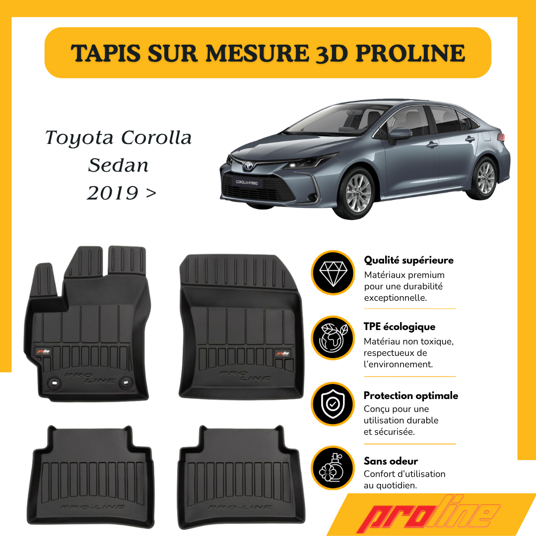 Tapis de sol PROLINE Toyota Corolla XII 2018 >