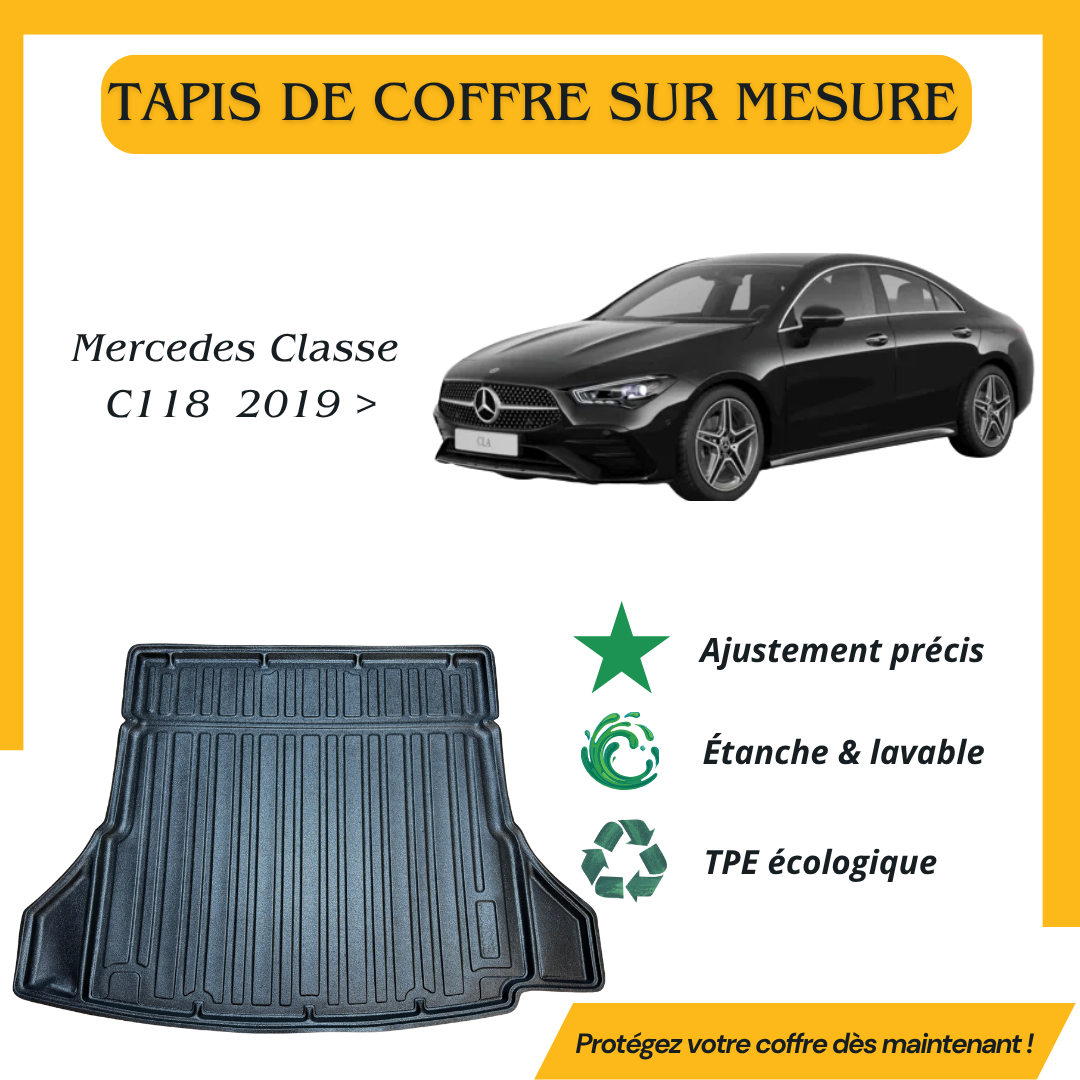 Tapis de coffre 4D Mercedes Classe C118 2019 >