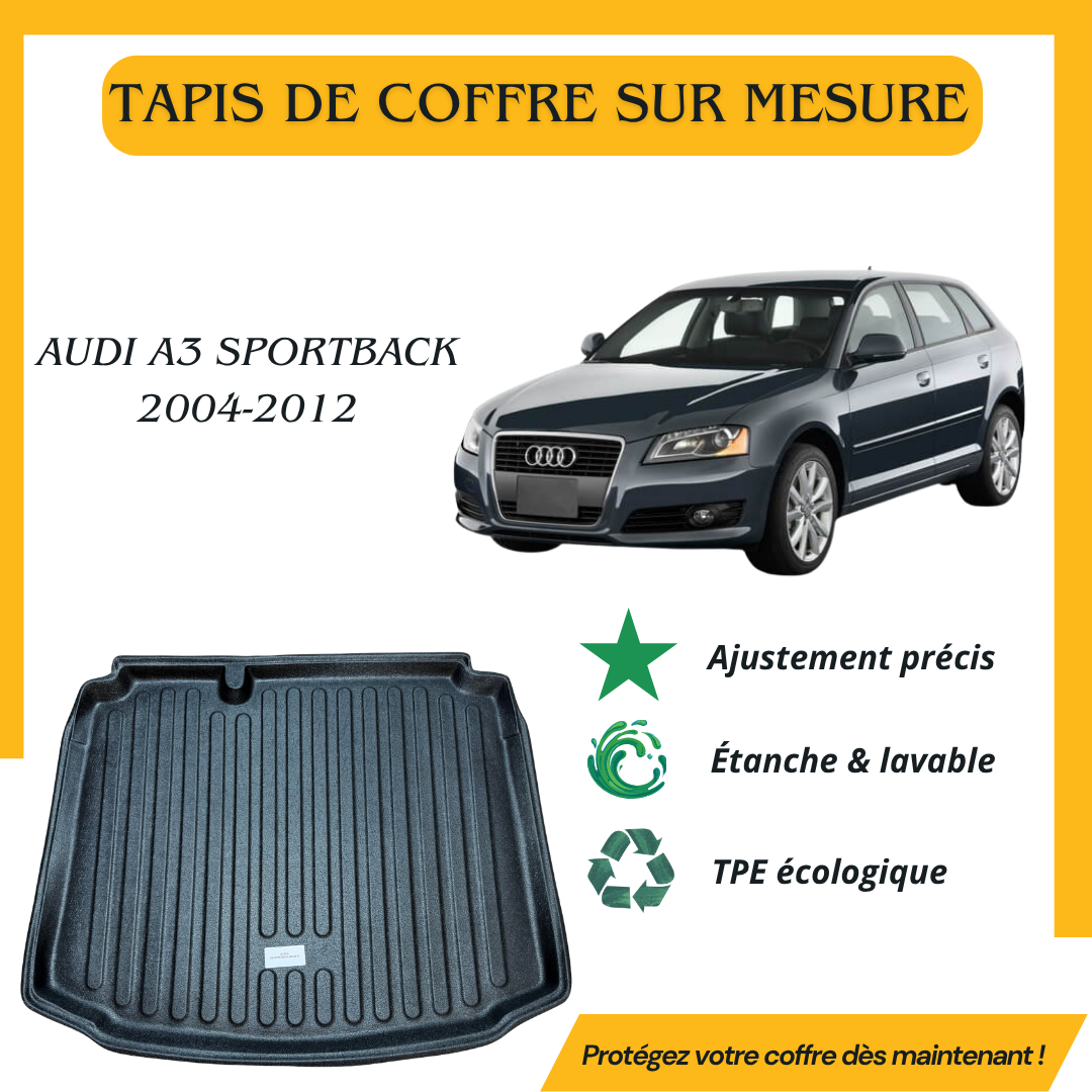Tapis de coffre 4D AUDI A3 SPORTBACK 2004-2012