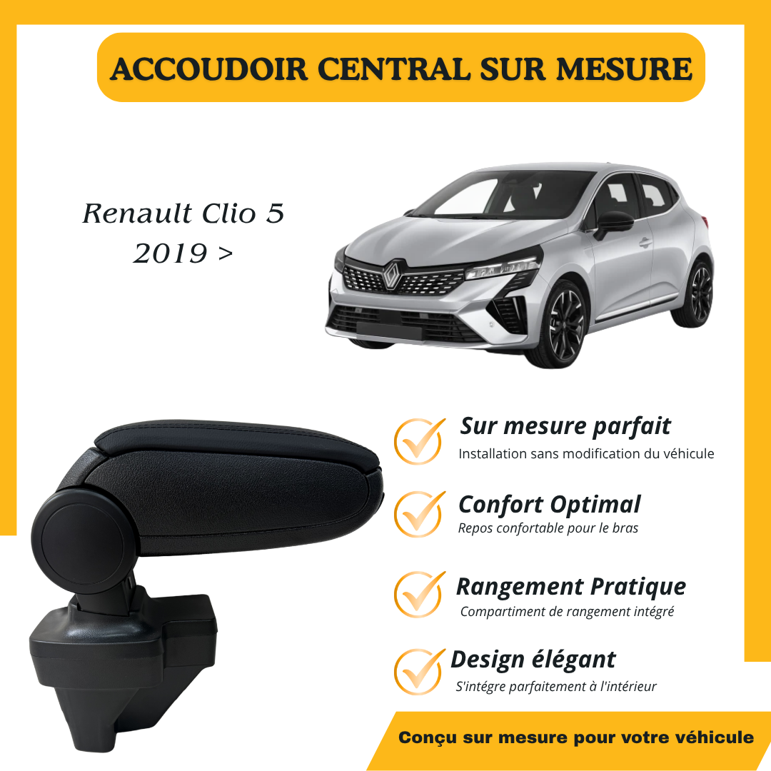Accoudoir sur mesure Renault CLIO 5 2019 >
