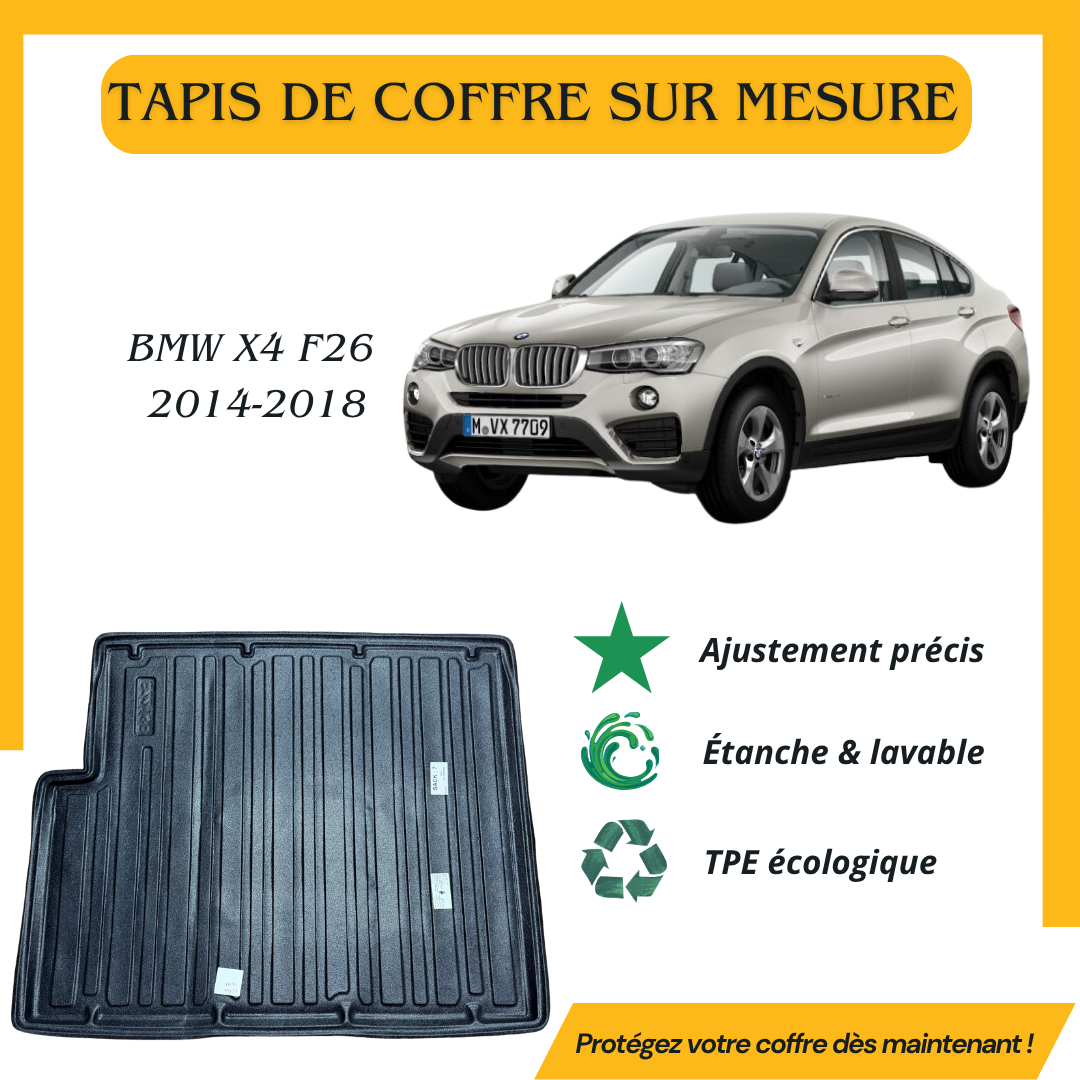 Tapis de coffre 4D BMW X4 F26 2014-2018