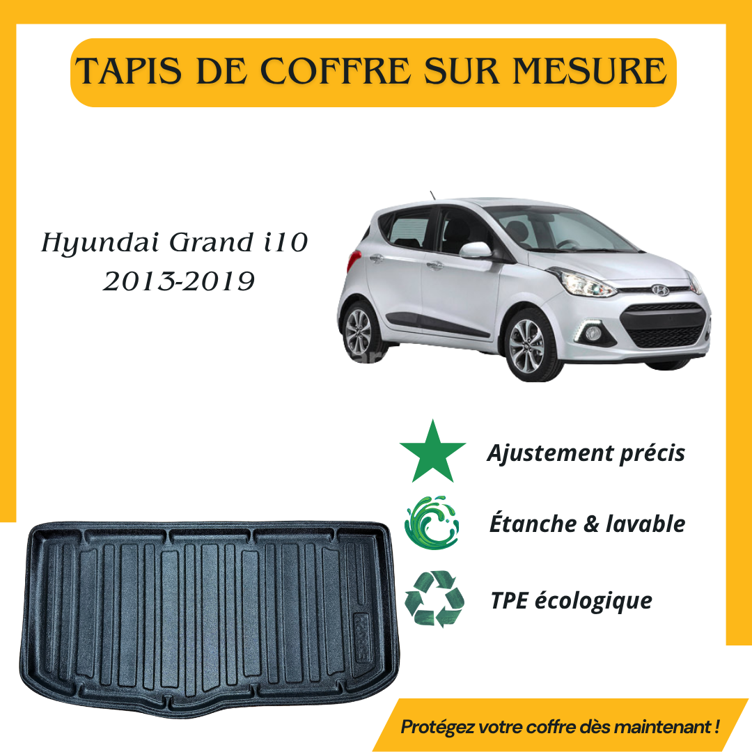 Tapis de coffre 4D Hyundai Grand I10 2013-2019