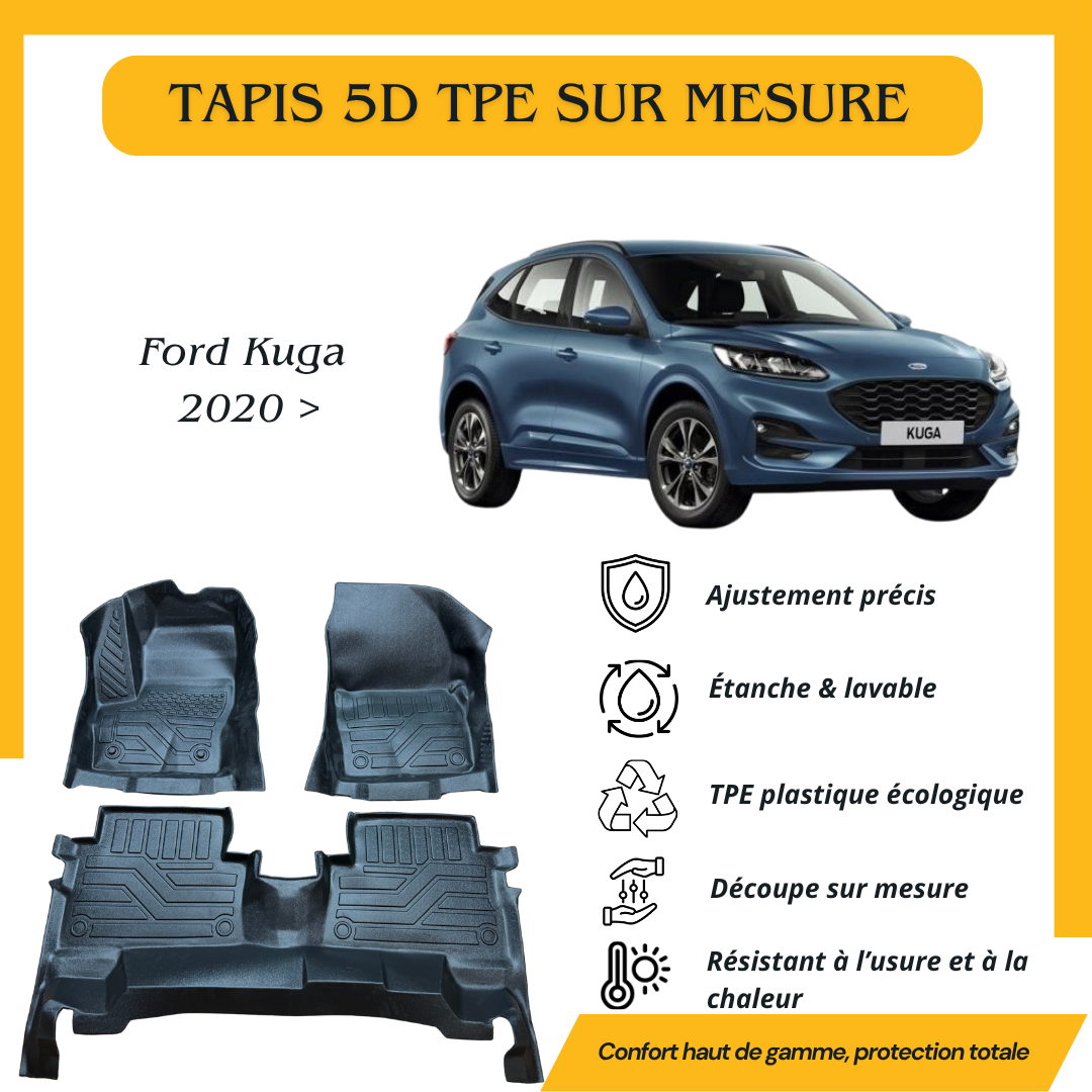 Tapis sur mesure 5D TPE Ford Kuga 2020>