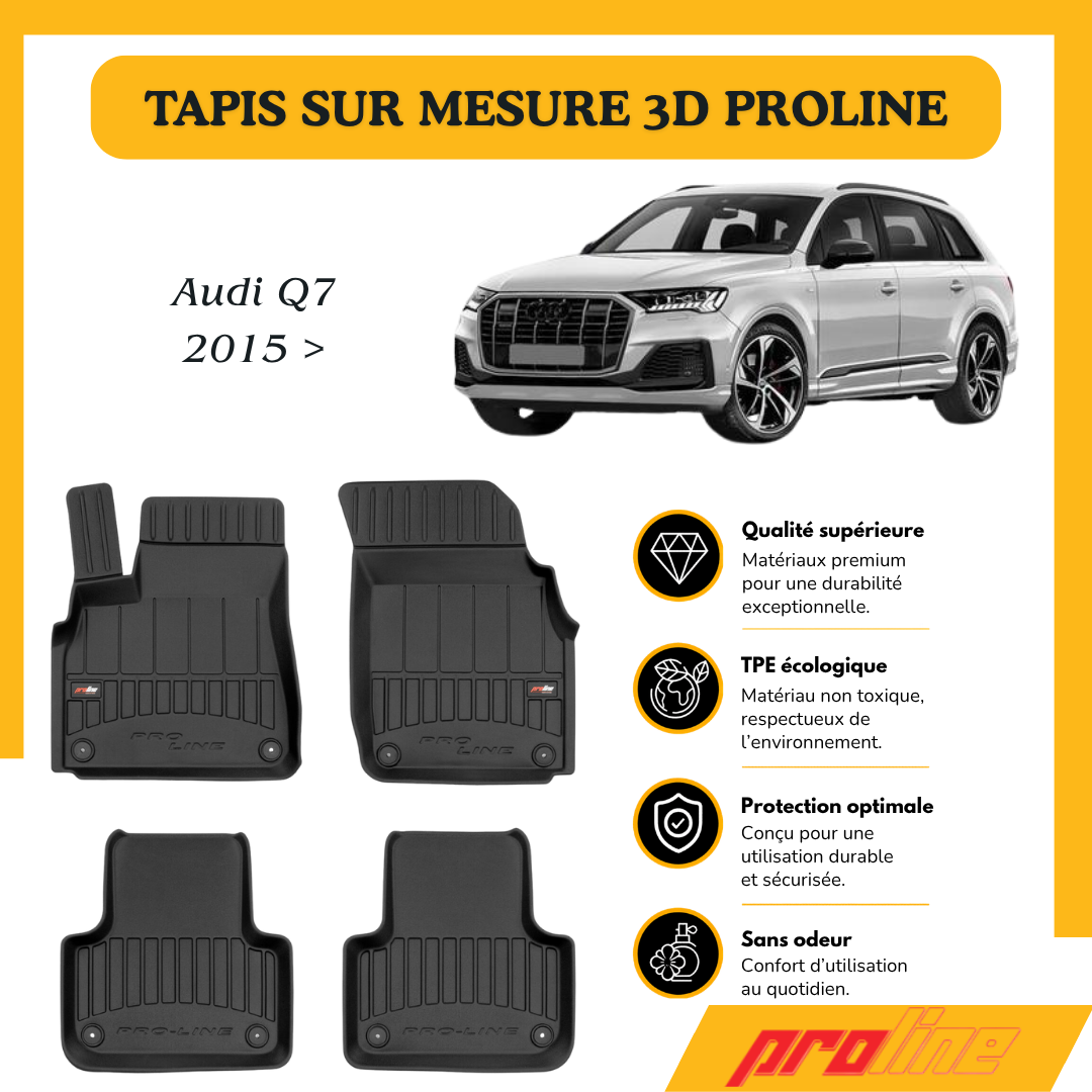 Tapis de sol PROLINE Audi Q7 2015 >