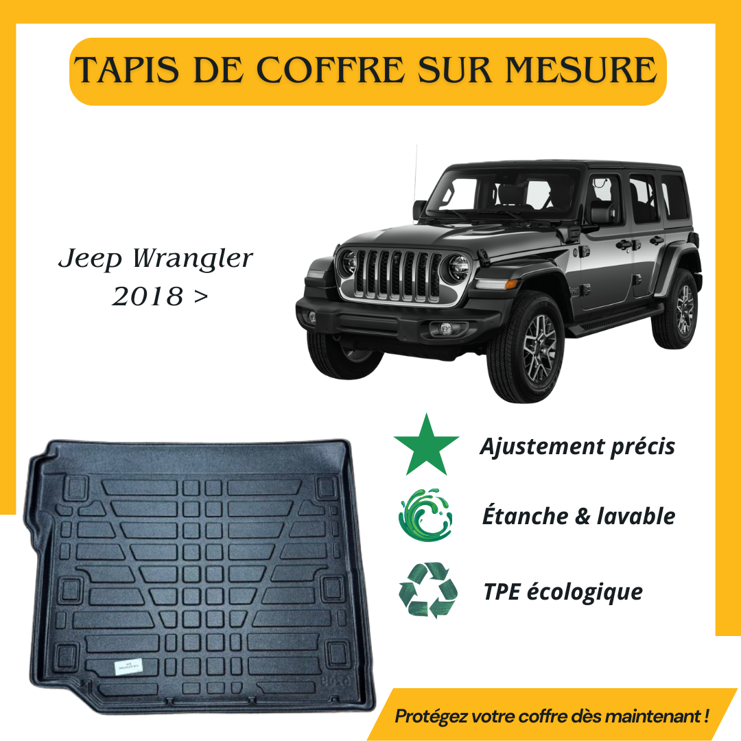 Tapis de coffre 4D Jeep Wrangler 2018>