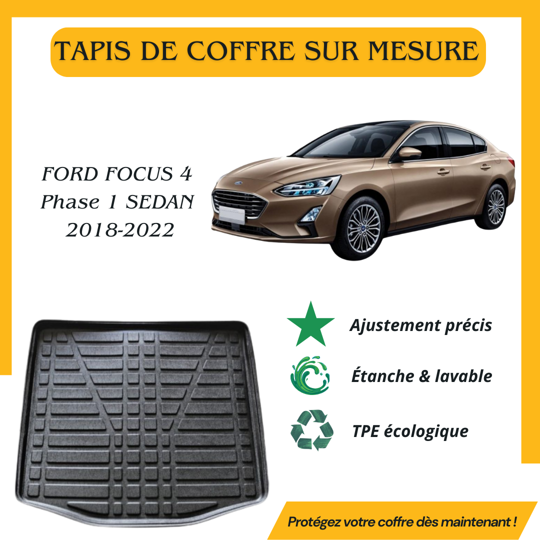 Tapis de coffre 4D FORD FOCUS 4 SEDAN 2018-2022