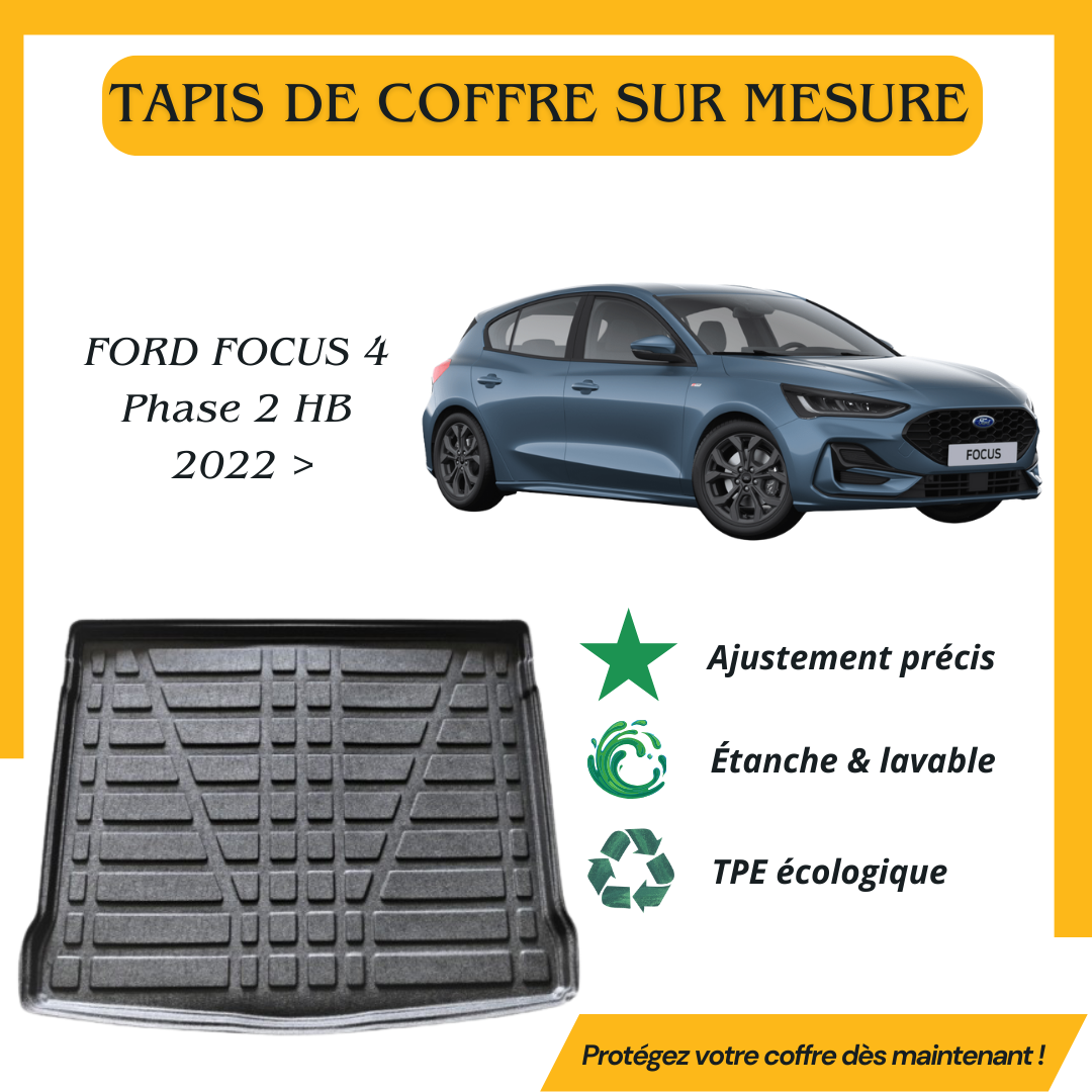 Tapis de coffre 4D Ford Focus 4 HB 2022 >