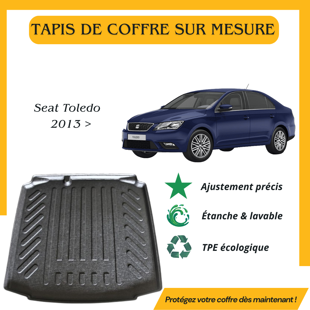 Tapis de coffre 4D Seat Toledo Sedan 2013>