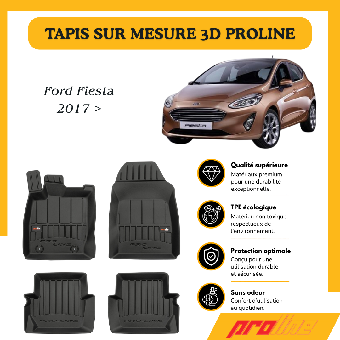 Tapis de sol PROLINE Ford Fiesta MK8 2017 >
