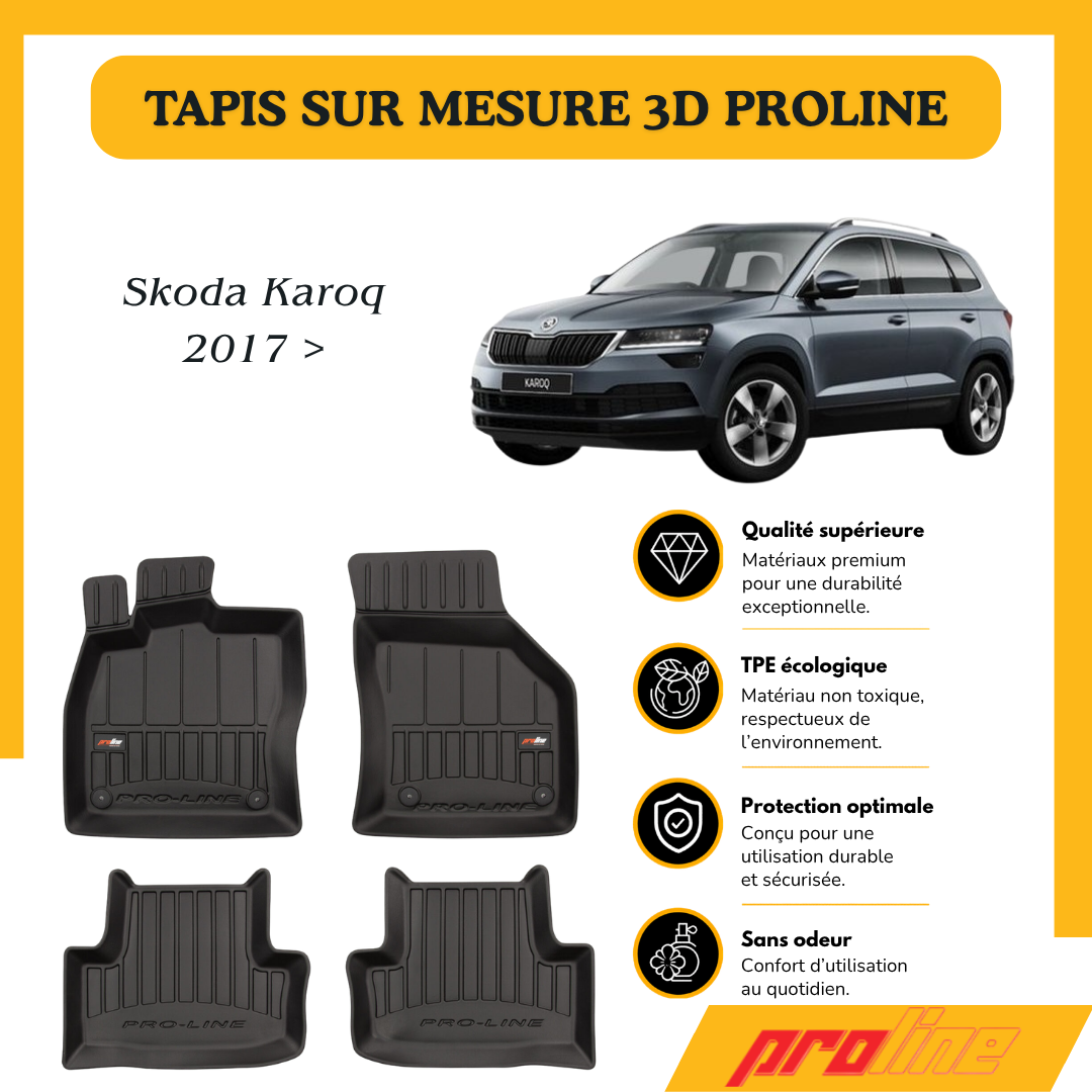 Tapis de sol Proline Skoda Karoq 2017 >