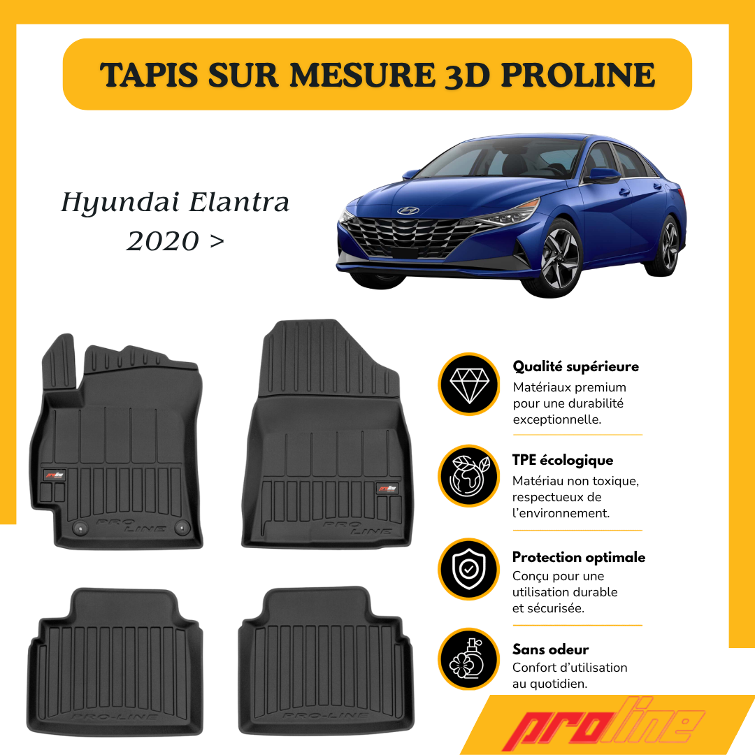Tapis de sol PROLINE Hyundai Elantra 2020 >