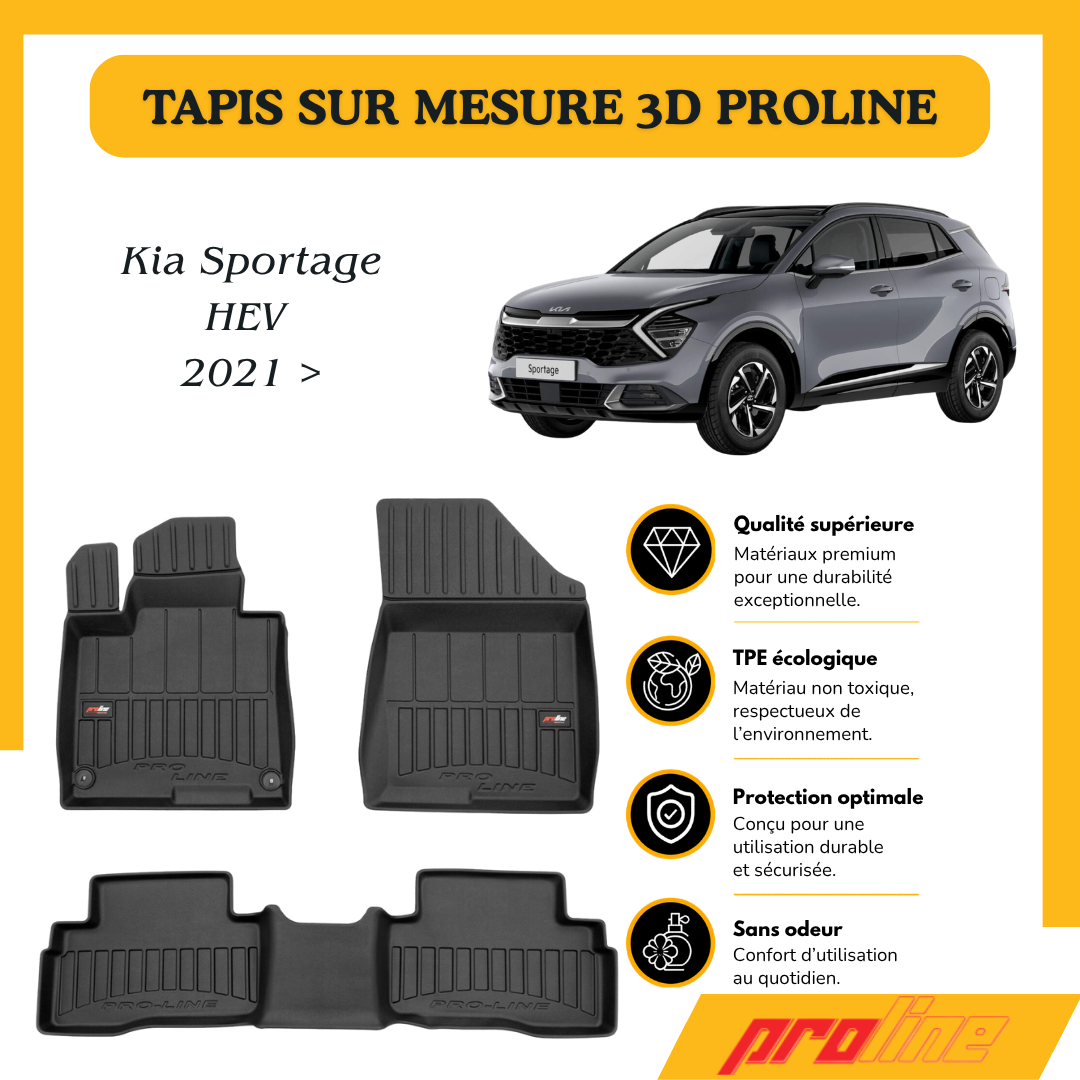 Tapis de sol PROLINE Kia Sportage V Hybrid 2021 >
