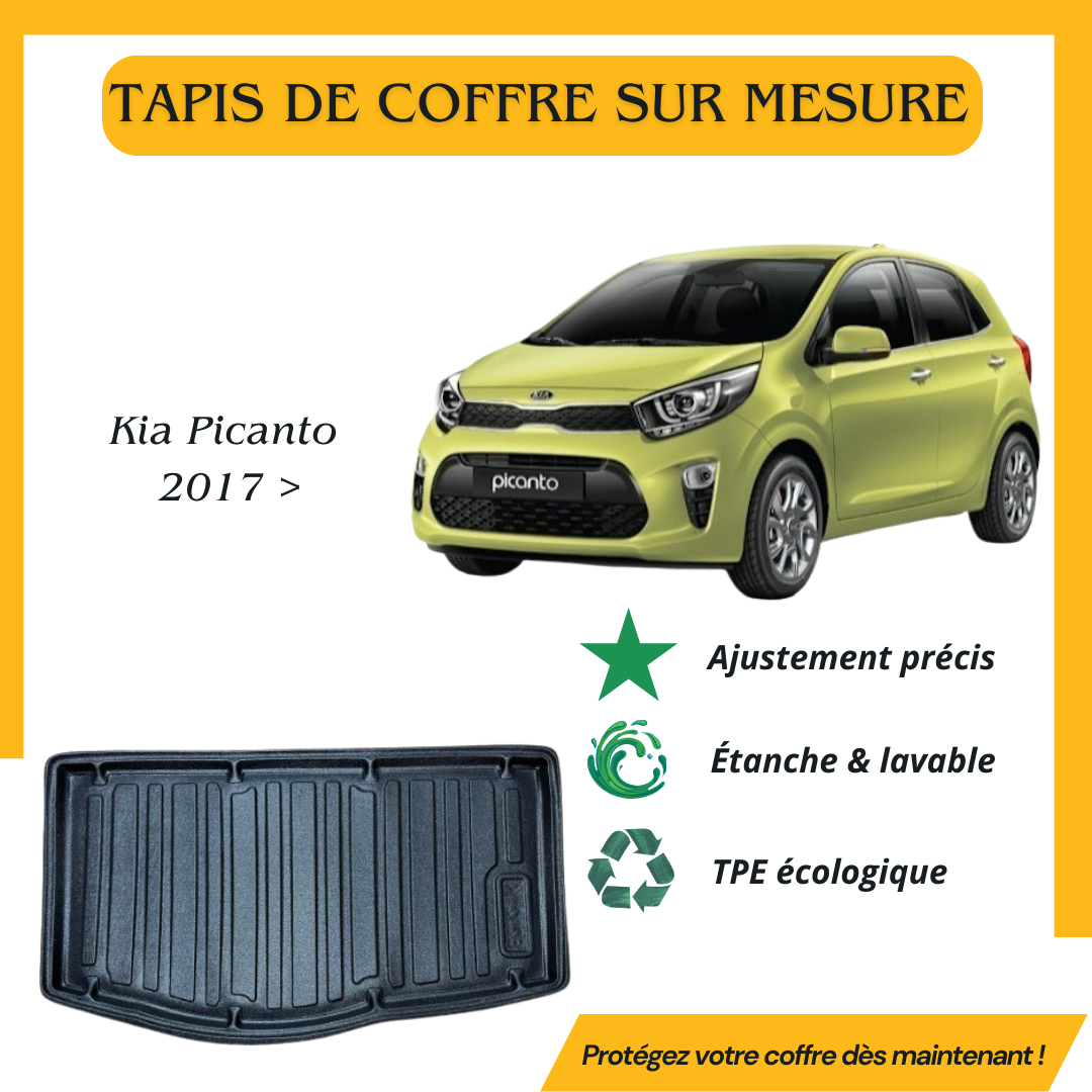 Tapis de coffre 4D Kia Picanto 2017 >