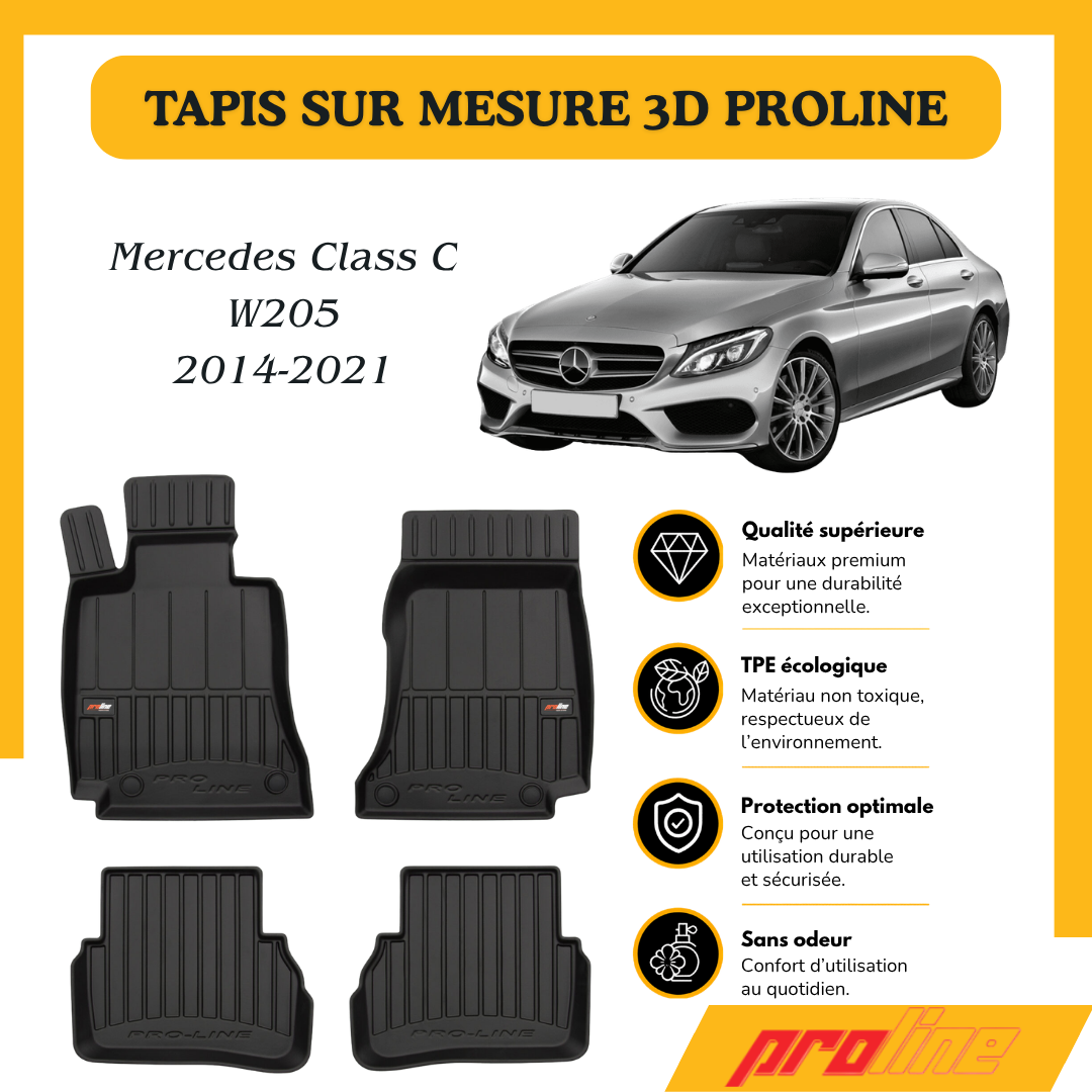 Tapis de sol Proline Mercedes Benz C Class W205 2014-2021