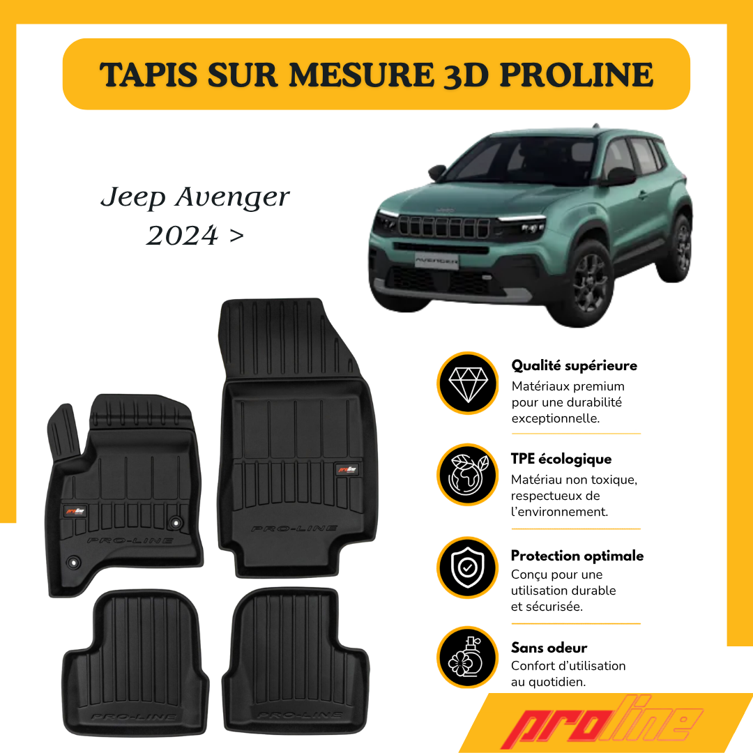 Tapis de sol PROLINE Jeep Avenger 2024 >