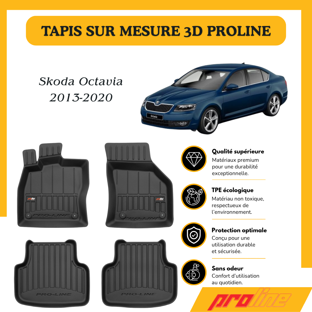 Tapis de sol Proline Skoda Octavia III 2013-2020