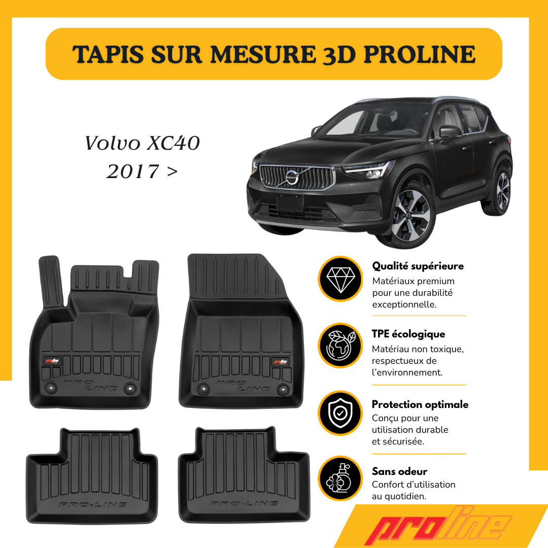 Tapis de sol PROLINE Volvo XC40 2017 >