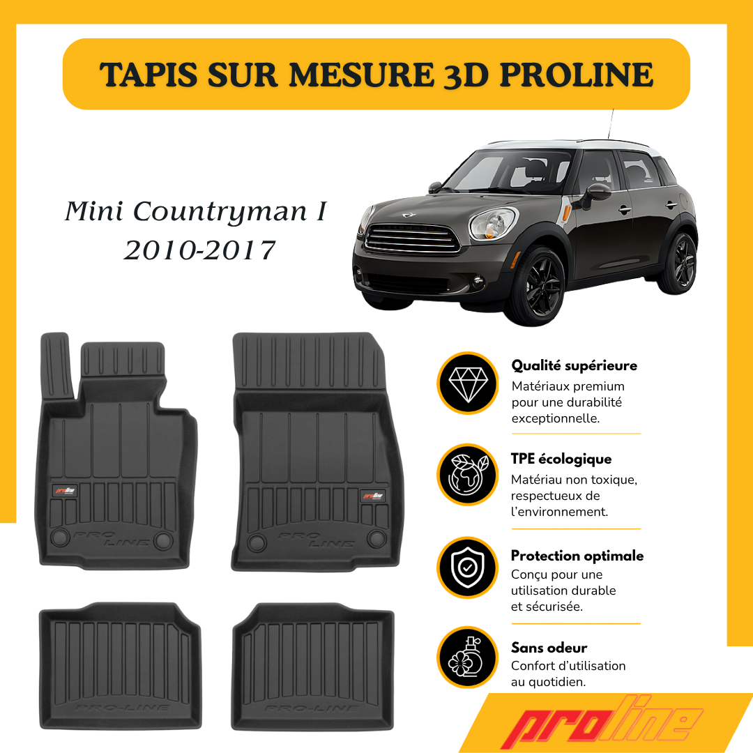 Tapis de sol Proline Mini Countryman Cooper S 2010-2017
