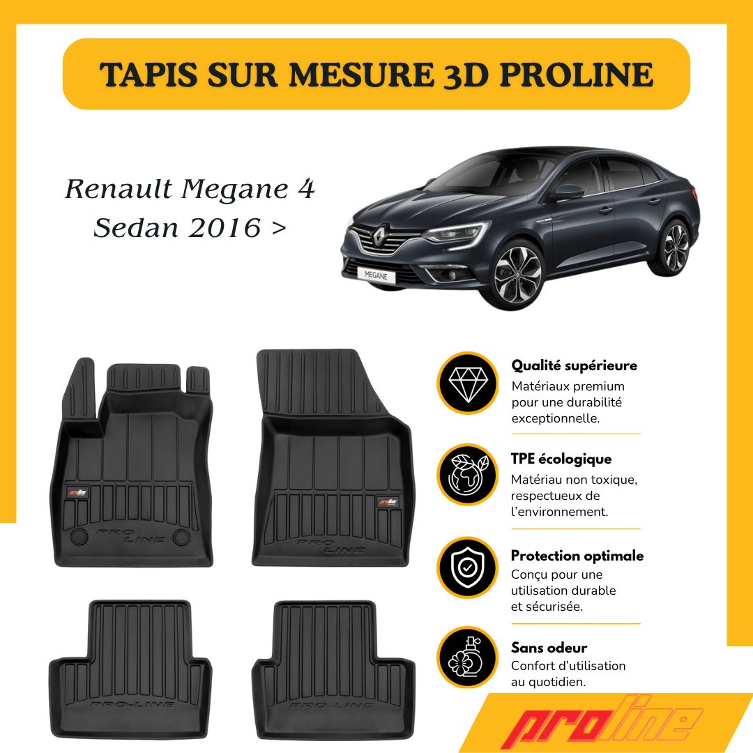 Tapis de sol Proline Renault Megane Sedan IV 2016 >