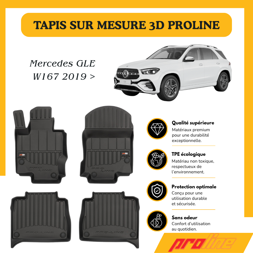 Tapis de sol Proline Mercedes GLE W167 SUV 2019 >
