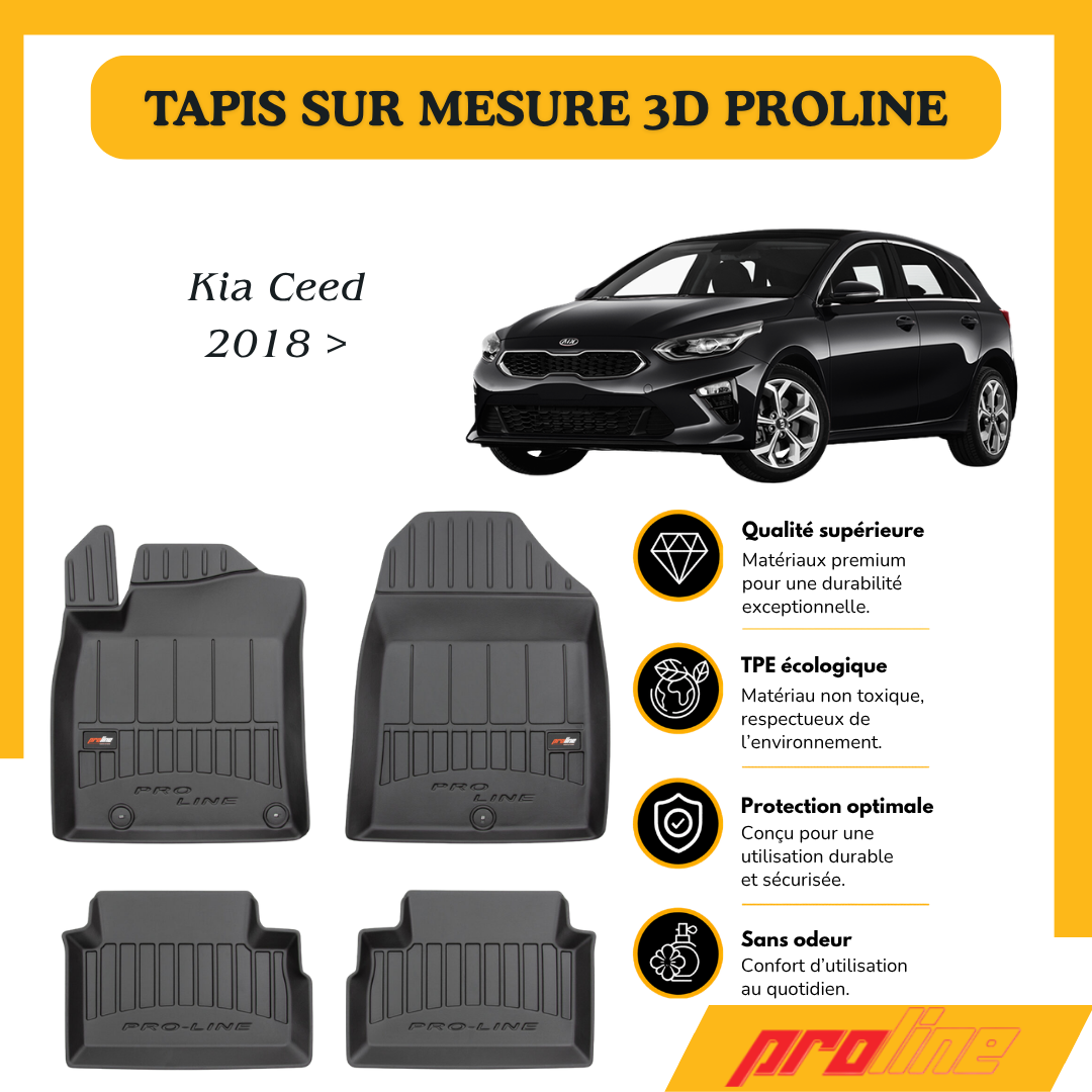 Tapis de sol PROLINE Kia Ceed III 2018 >