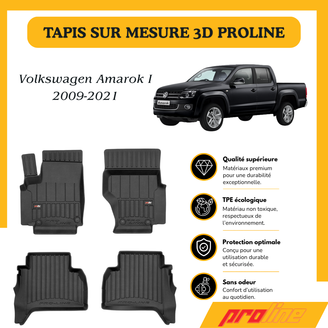 Tapis de sol PROLINE Volkswagen Amarok I 2009-2021