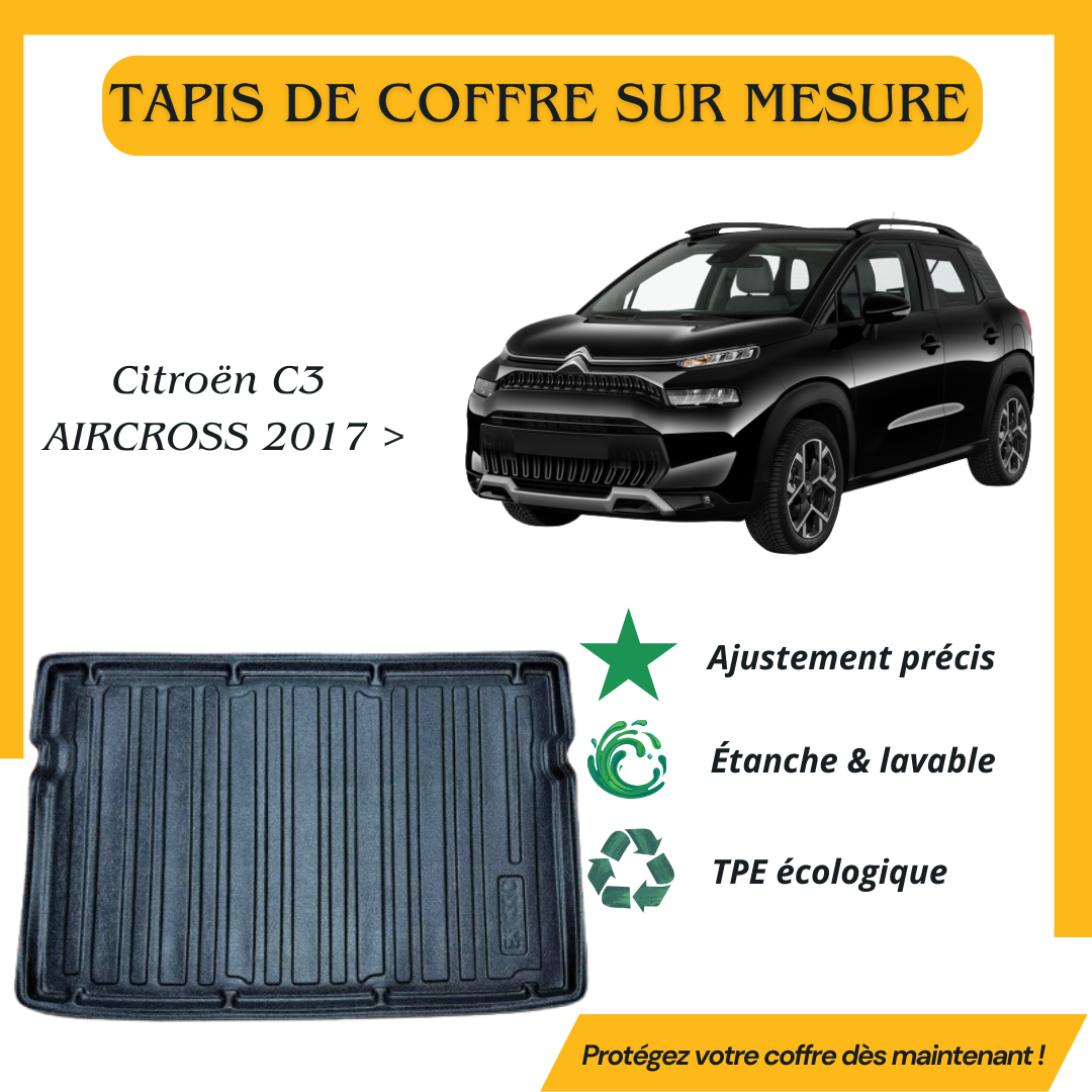 Tapis de coffre 4D Citroën C3 AIRCROSS 2017 >
