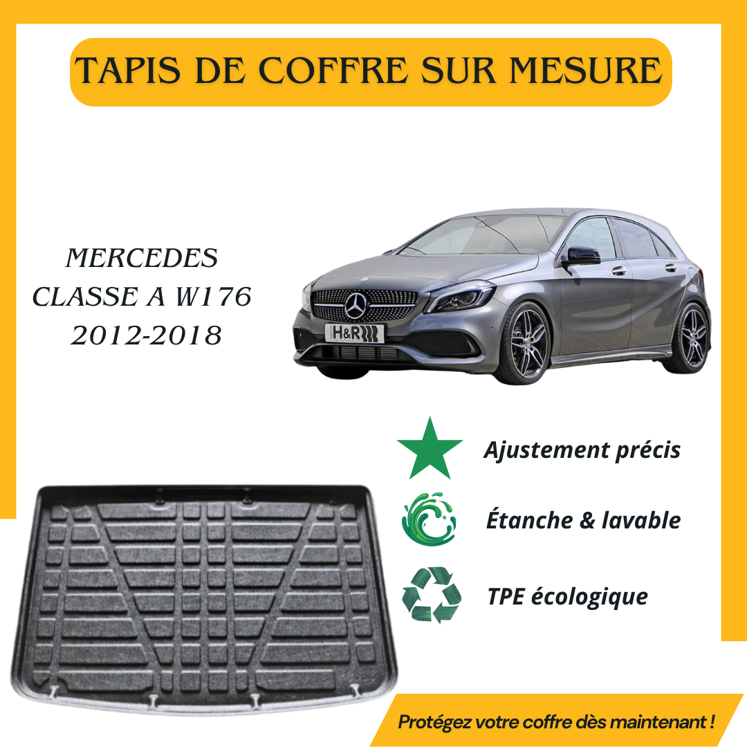 Tapis de coffre 4D MERCEDES CLASSE A W176 2012-2018