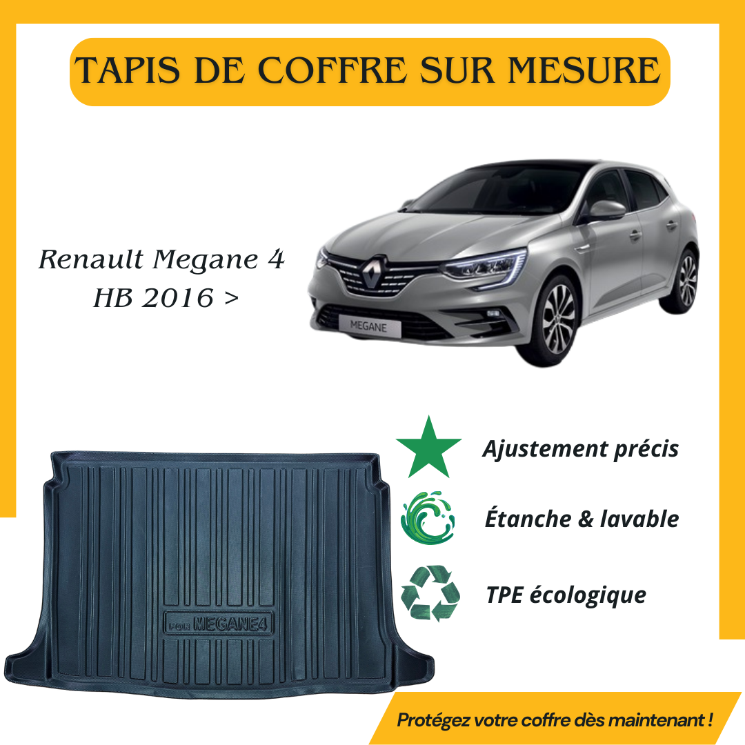 Tapis de coffre 4D RENAULT MEGANE 4 HB 2016 >