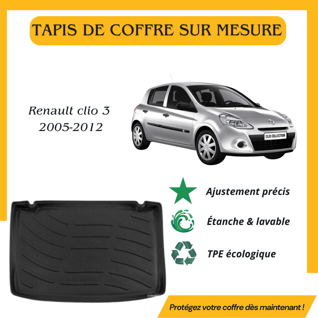 Tapis de coffre 4D Renault clio 3 2005-2012