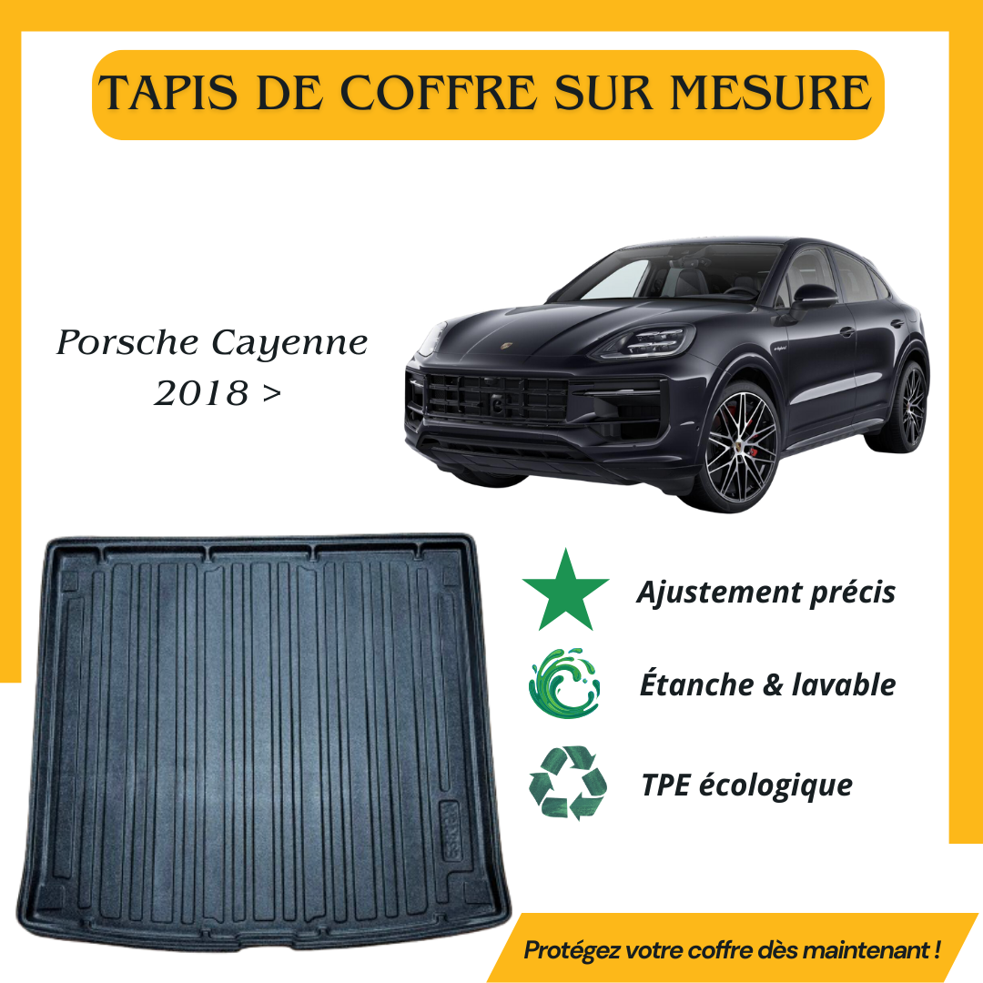 Tapis de coffre 4D Porsche Cayenne 2018>