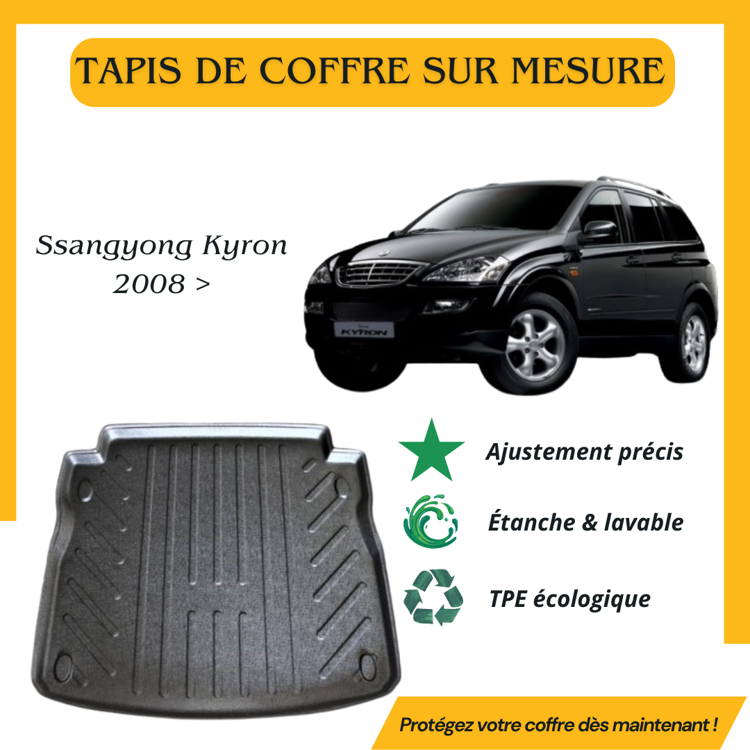 Tapis de coffre 4D Ssangyong Kyron 2008>