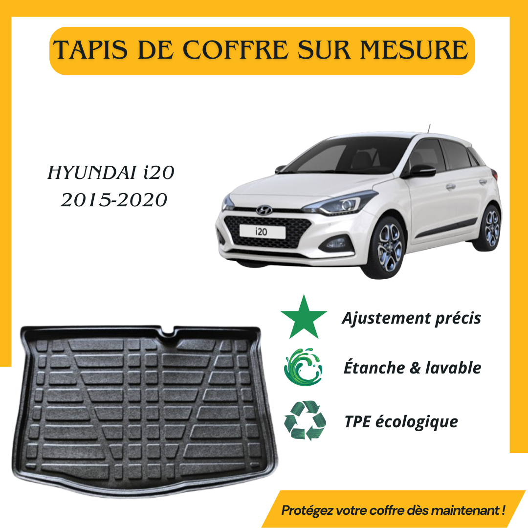 Tapis de coffre 4D HYUNDAI I20 2015-2020